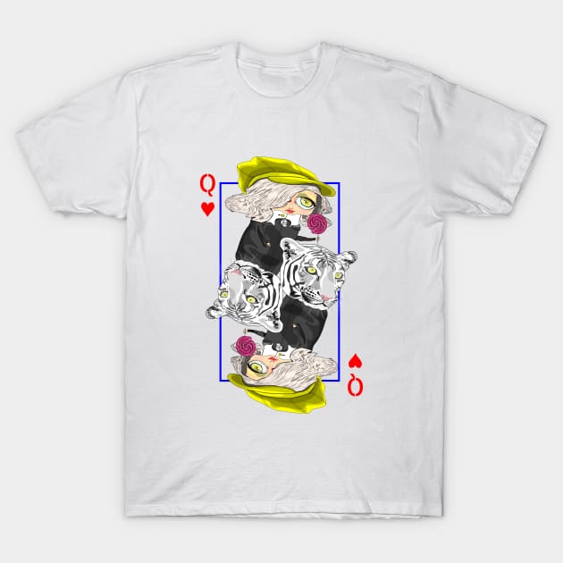 Queen of hearts T-Shirt by M[ ]